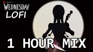 Wednesday Playing Cello Theme | LOFI HIP-HOP | Paint It Black (1 HOUR VERSION)