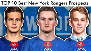 Top 10 BEST New York Rangers Prospects! (Ft WardyNHL, NHL Draft Ranking & Lafreniere/Kravtsov Rumor)