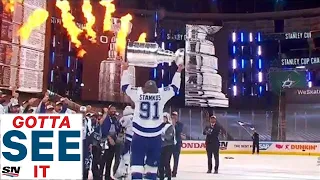 GOTTA SEE IT: Tampa Bay Lightning Raise Stanley Cup After Defeating The Dallas Stars