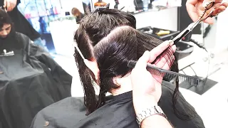 SUPER HAIRCUT - SHORT LAYERED BOB CUT