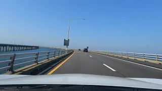 Crossing Chesapeake Bay Bridge-Tunnel (southbound) Virginia