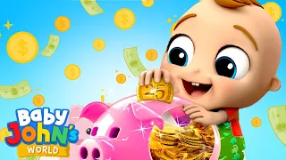 Baby John’s Piggy Bank | Playtime Songs & Nursery Rhymes by Baby John’s World