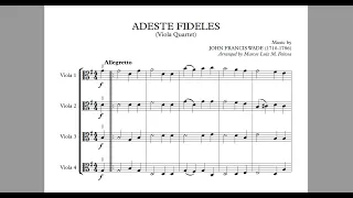 Adeste Fideles - Viola Quartet