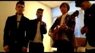 Union J rehearsing Fix You