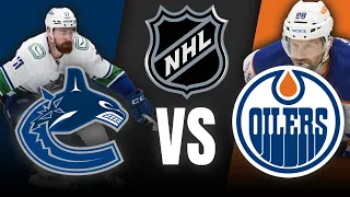 VANCOUVER CANUCKS VS EDMONTON OILERS | NHL REGULĀRĀS SEZONAS 1. SPĒLE