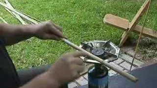 Making an Atlatl Dart Part I (straightening the cane)