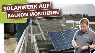 Balkonkraftwerk installieren Balkonmontage