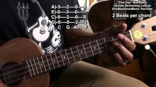 How To Play ONE DAY Matisyahu On Ukulele Lesson Life Vest Boomerang Reggae @EricBlackmonGuitar