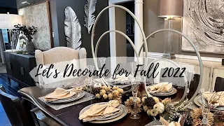 DECORATE WITH ME FOR FALL 2022 - Gold Home Decor | Fall Table