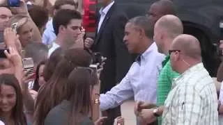 Obama Departs San Diego For DC On Air Force One