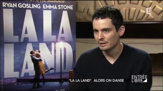 Emma Stone, Ryan Gosling and Damien Chazelle on french tv for La La Land - Entrée Libre