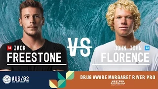 Jack Freestone vs. John John Florence - Semifinals, Heat 1 - Drug Aware Margaret River Pro 2017