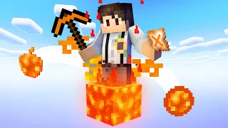 Minecraft Auf EInem Lava Block