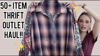 50+ Item Thrift Outlet Haul to Resell on Poshmark - Goodwill Outlet vs. Family Thrift Outlet