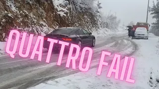 Audi A7 Quattro in Snow