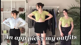 I let an app pick my outfits | is this like the clueless closet?!