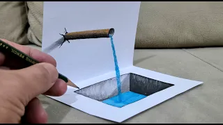 easy 3d drawing on paper for beginners- how to draw 3d