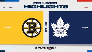 NHL Highlights | Bruins vs. Maple Leafs - February 1, 2023