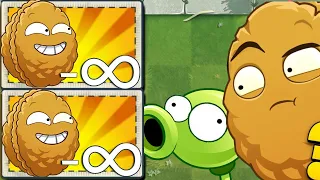 PvZ 2 Power Up INFINITE - All Plants Max Level Vs 100 Carnie Conehead Zombie - Who is best plant?