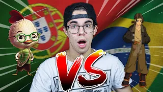 PORTUGAL vs. BRASIL - MÚSICAS DA DISNEY!!! - PARTE 12