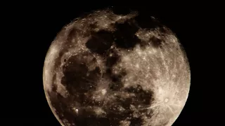 Huge Full Moon Rise - Realtime 2600mm 720p HD V10798a