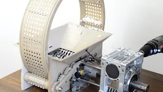 Install mini shredder and rolling filter mesh