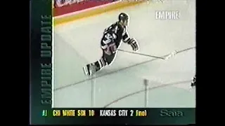 Rob Ray vs Cory Cross (rough) and Sabres vs Maple Leafs scrum - Sep 29, 2001
