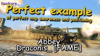 WoT: T-100 LT [FAME], perfect example of perfect map awareness and positioning, Abbey