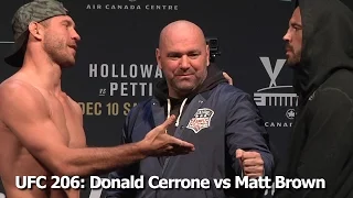 UFC 206: Donald “Cowboy” Cerrone vs “The Immortal” Matt Brown Weigh-In + Staredown (HD)