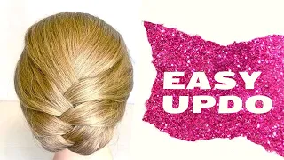 🍓Quick & Easy Summer Updo | Summer Hairstyles | Wedding Guest Hairstyle | Bridesmaids Hairstyle