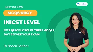 INICET level MCQs OBGY | Lets Quickly Solve These MCQs 1 Day Before Your Exam | Dr. Sonal Parihar