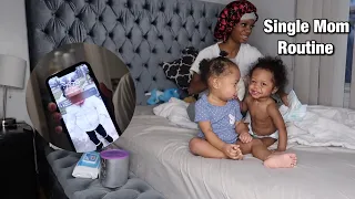SINGLE MOM ROUTINE WITH TWO BABIES UNDER 1
