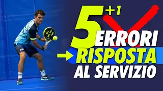 La RISPOSTA al SERVIZIO nel PADEL ❌ 5+1 ERRORI 🎾 Tutorial ITALIANO con MAESTRO NAZIONALE 🇮🇹