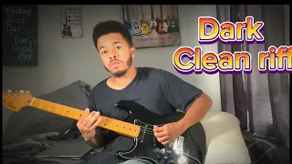 Dark clean tone riff