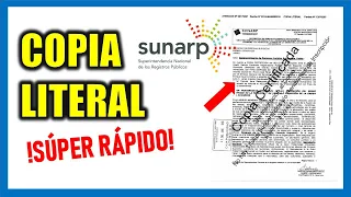 Copia literal SUNARP en línea 2023 |¿Cómo solicitar COPIA LITERAL en línea SUNARP 2023?