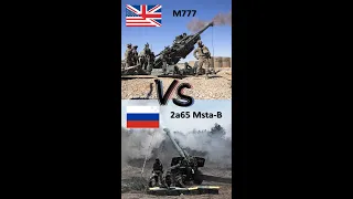 M777 Howitzer VS 2a65 Msta-B Howitzer: Which one is better? #shorts