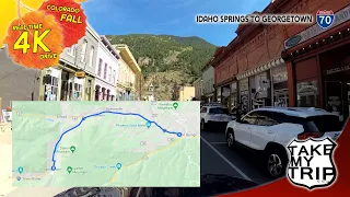 Rocky Mountain Foothills on Interstate 70: Idaho Springs to Georgetown, Colorado in 4K