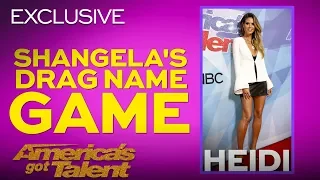 Heidi Klum Receives A German Drag Name From Shangela - America's Got Talent 2018