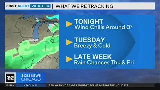 Chicago First Alert Weather: Wind chills around zero overnight