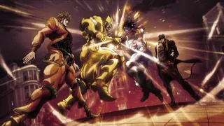 Jotaro VS Dio русская озвучка с японскими голосами