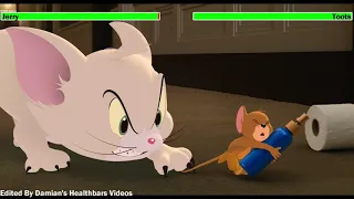 Tom & Jerry vs. Spike & Toots with healthbars