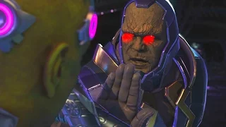 Injustice 2 - Darkseid Vs Brainiac - All Intro Dialogue/All Clash Quotes, Super Moves