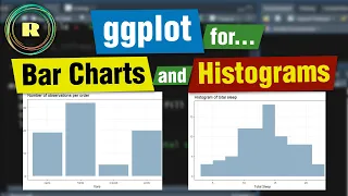 Bar charts and Histograms using ggplot in R