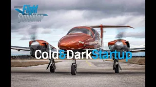 Diamond 62, cold dark startup, Microsoft Flight Simulator 2020