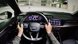 2022 Audi S3 - POV First Impressions (Winter Night Drive)