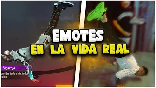 EMOTES DE FREE FIRE EN LA VIDA REAL | Florta Games
