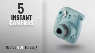 Top 10 Instant Cameras [2018]: instax Mini 9 Camera with 10 Shots - Ice Blue,70100135871