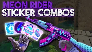 AK-47 Neon Rider: BEST Sticker Combos in CS2