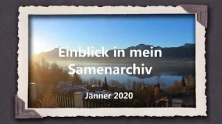 Einblick in mein Samenarchiv