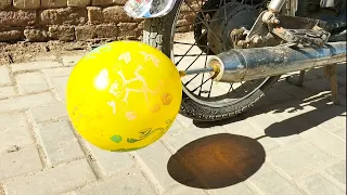balloon vs bike amazing experiment 😱😱#x4mix